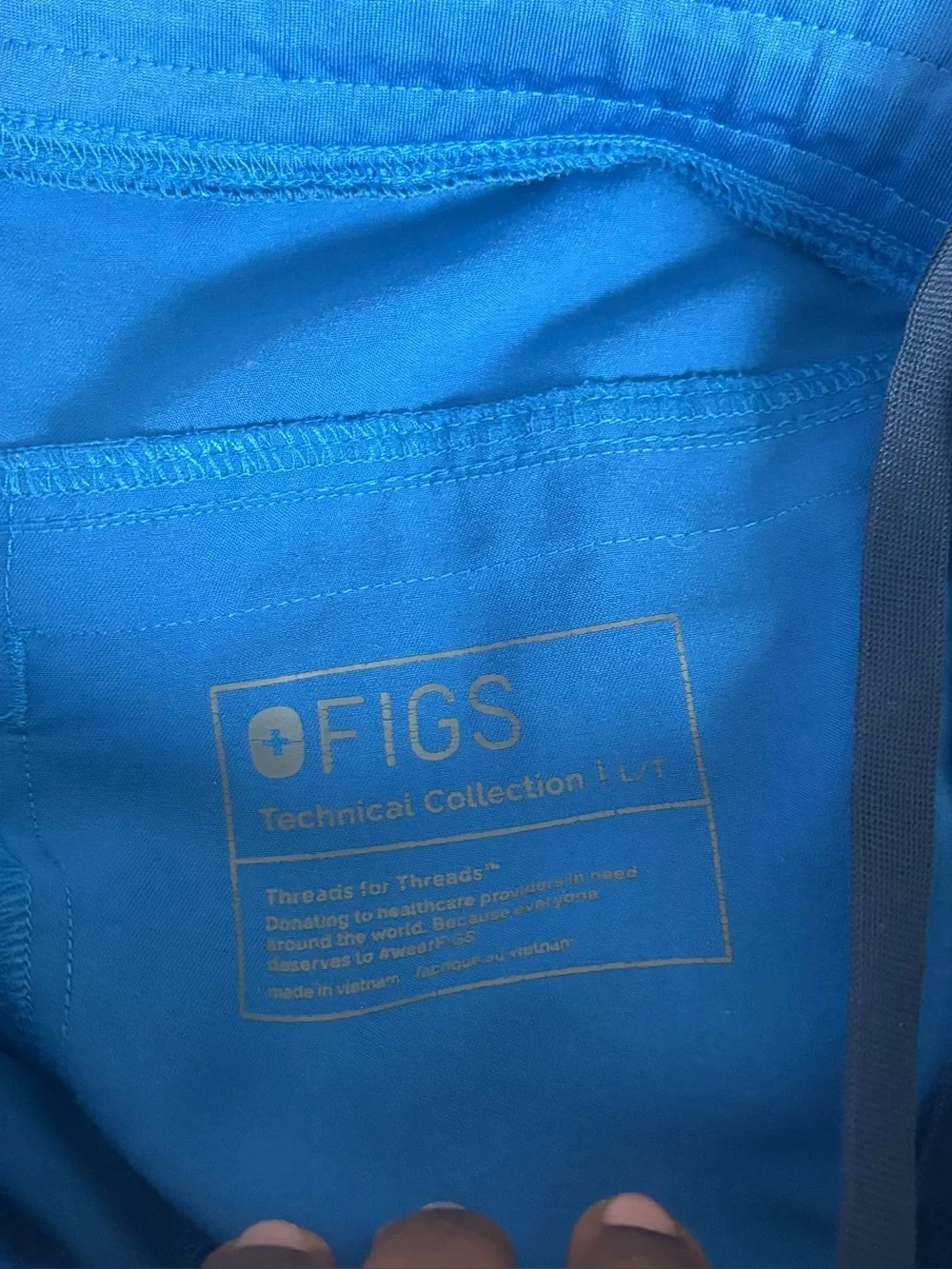 Figs Tall Men’s Pants Axim Cargo Scrub LT Royal Blue Doctor Nurse Dentist